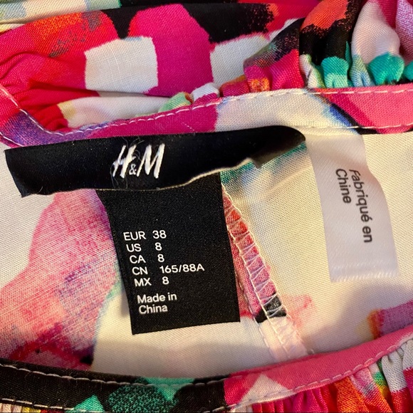 H &M floral one shoulder dress - Picture 7 of 8